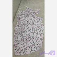 لباس خواب ساتن کش ابریشمی وارداتی فری سایز طرح