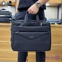 کیف اداری و لپتاپی 3 کاره بنلتون جنس دیبا مشکی