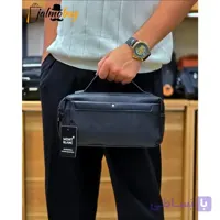 کیف دستی دوحالته مونت بلانک چرم وارداتی چهار زیپ