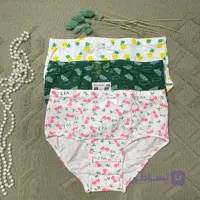 پک شورت سبز و سفید نخی زنانه کد 0044