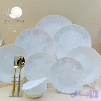سرویس آرکوپال رز طوسی قالب نیلوفری