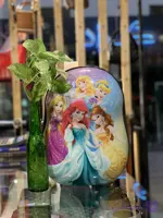 کوله‌پشتی مدرسه‌ای طرح پرنسس‌ها مناسب کودکان مهدکودک و کلاس اول