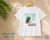 تیشرت نخ پنبه طرح NEW YORK برند LITTLE HARP STAR وارداتی