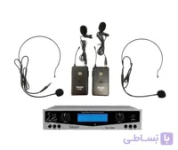 میکروفون بی‌سیم دو یقه‌ای دو هدست BAYER-900KLT