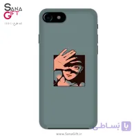 قاب موبایل طرح چشم دختر آبی