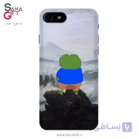 قاب موبایل طرح پپه قورباغه بر فراز دریا