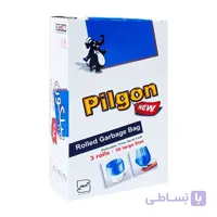 کیسه زباله پیلگون مدل آبی بسته 30 عددی