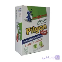 کیسه زباله پیلگون مدل سبز بسته 42 عددی