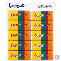 دستمال کاغذی 100 برگ دولایه مرحبا