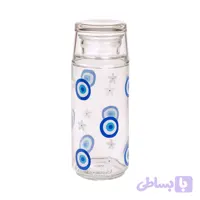 سرویس پارچ و لیوان 2 پارچه لیمون مدل چشم نظر کد 2358