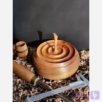 شکلات خوری چوبی خراطی شده از چوب گردو اعلا
