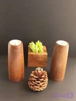 ست جا شمعی چوبی (دوعددی)