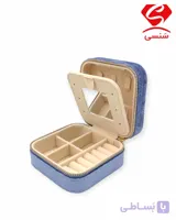 جعبه جواهرات مربعی مخمل کوب