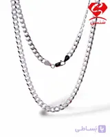 گردنبند نقره کارتیه اسپرت یک رو تراش