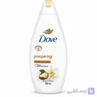 شامپو بدن داو مدل Pampering با رایحه شی باتر و وانیل حجم 500 میلی‌لیتر