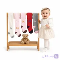 جوراب شلواری دخترانه نوزادی تا 2 سال نازگل