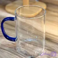 لیوان پیرکس دسته رنگی