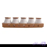 جا ادویه ریور ۵ عددی چوب و سرامیک