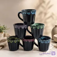 فنجان قهوه خوری سرامیکی ۶ عددی