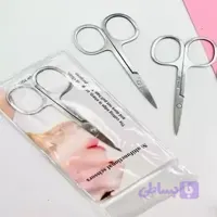 قیچی ابرو ریش صورت استیل مناسب اصلاح خانم اقایان تیز و محکم کوتاه کننده موهای ابرو گوش بینی