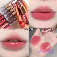 رژ لب طرح دوپ کیکو دو طرفه رژ مایع مات مخملی و برق لب مایه خیس براق کیوت پینترستی رژ کیکو فانتزی رنگ نود و گوشتی دوقلو خ