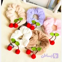 کش مو گیلاس آلبالو گلسر کیوت فانتری پینترستی پوم پوم دار پشمی گوگولی وارداتی خاص جذاب مناسب کادو هدیه