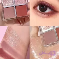 سایه چشم توت فرنگی چهارخونه سایه چشم و ابرو کانتور کانسیلر فانتزی کیوت پیگمنت عالی مینی مسافرتی