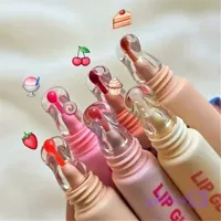 آبرسان لب شیشه ای کره ای لیپ گلاس کریستالی خیس شفاف خوشبو ابرسان ضد التهاب روشن کننده ترمیم کننده لبها و ضدخشکی