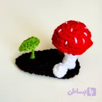 گیره مو قارچ و جوانه پینترستی فانتزی کیوت بسیار ناز و خاص مناسب کادو هدیه