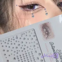 نگین رنگی تزیین مو و صورت پینترستی سایزبندی دارای چسب پشت کار نگین صورت چشم و مو دیزاین وسایل