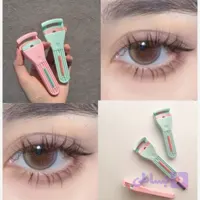 فرمژه کره ای حرفه ای حالت دادن و فر کردن مژه ها دسته نامرئی جداکننده مژه ها فانتزی کیوت دخترانه همراه براش مرتب کننده