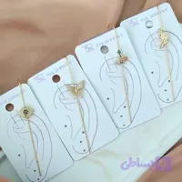 ایر کاف پروانه پرنسسی رویایی گلگوش نگینی پینترستی رنگ ثابت ضد حساسیت کیوت فانتزی گوشواره میخی زیوالات و اکسسوری دخترانه