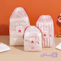 بگ عروسکی خرگوشی جمع شونده پلاستیکی کیوت فانتزی تولد کادو هدیه و تزیین اتاق و نظم دهنده ساک و وسایل