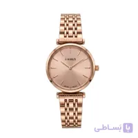 ساعت مچی زنانه آی واچ اورجینال ژاپن  نقره ای رزگلد مدل 190293L