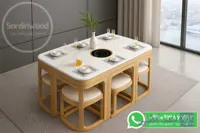 میز ناهار خوری کم جا 6 نفره مدل کیا