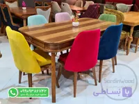 میز ناهار خوری چوبی شیک مدل پازل