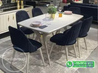 میز ناهار خوری چوبی مدل تیماس