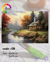 پک نقاشی با اعداد مدل منظره کد AV _ 001