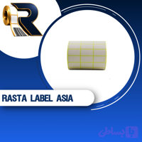 لیبل کاغذی 30×18 میلیمتر سه ردیف 6000 عددی