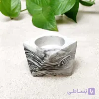 جا شمعی بتنی وارمر مدل هندسی سارموم