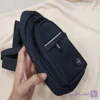 کیف بادی بگ مردانه و زنانه رنگ مشکی جنس دیبا خارجی ابعاد 25 در 17 سانتی متر