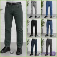 شلوار جین مردانه راسته پنبه کش سایز 40 تا 58 رنگی