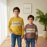 بلوز پسرانه مجلسی پنبه دورس کشباف باکیفیت مناسب 2 تا 10 سال (کد NLPMR)