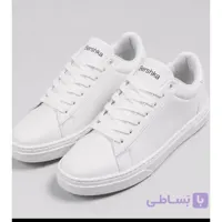 کفش کتانی ونس کلاسیک اسپرت سفید رویه کتان سایز 40 تا 44