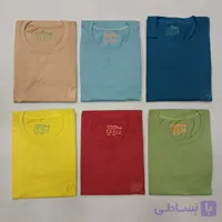 تیشرت مردانه پنبه سایز بزرگ چهار ایکس لارج یقه گرد نخ پنبه