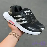 کفش کتانی اسپرت آدیداس مشکی ضد آب کف دوخت سبک نرم سایز 41 تا 44 (کد 2OHFX)