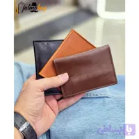 جاکارتی چرم طبیعی گاوی مدل برگی چهار جای کارت
