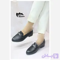 کالج زنانه چرم شرکتی رنگ مشکی سایز 37 تا 40 (کد M4YEZ)