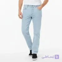 شلوار جین مردانه راسته آبی یخی سایز 42 تا 58