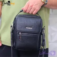 کیف دستی دوشی چرم خارجی ضد خش مدل ورزشی جیبی